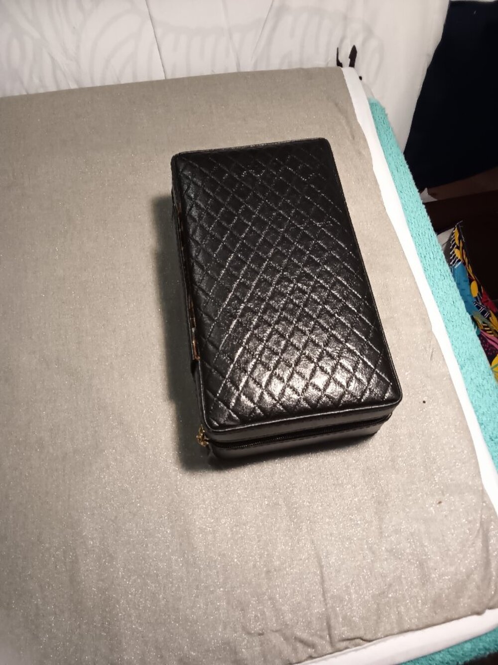 Black Quilted Jewelry Case - Women Jewelry